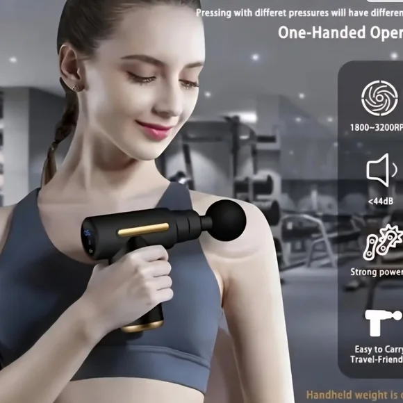 Potable Deep Tissue Massage Gun with Attachments - Picture 3 of 4